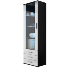 Witryna SINDI SH1C czarny / biały połysk