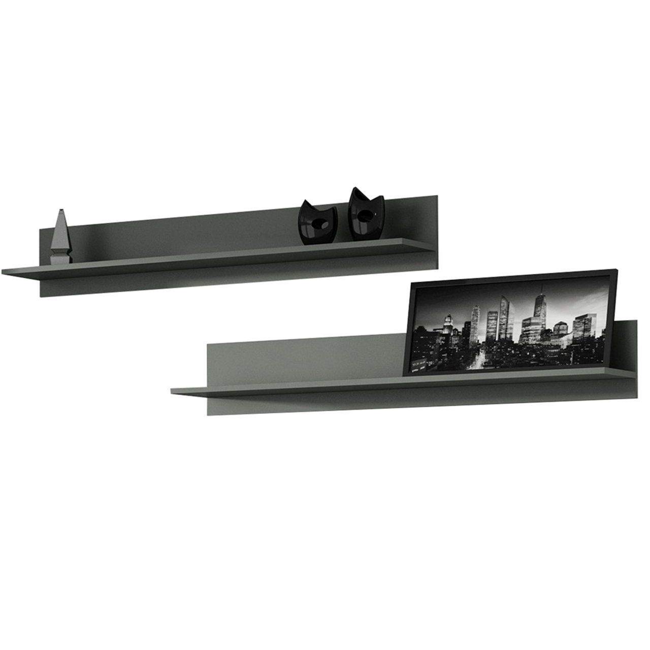 Meblościanka SINDI 11H szary / szary połysk - obrazek 5