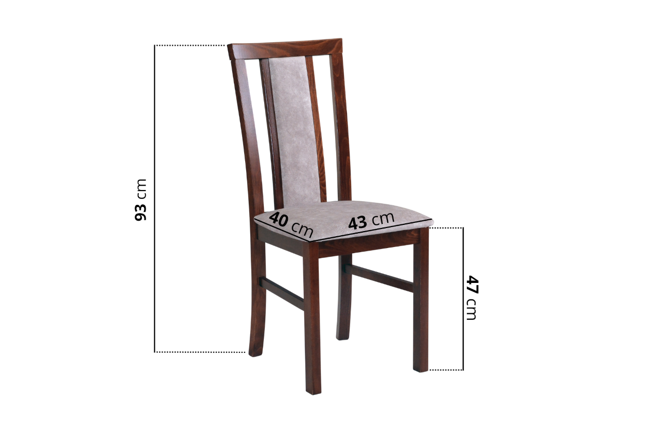 Krzesło do kuchni DK26 z szarym siedziskiem 18B - obrazek 3