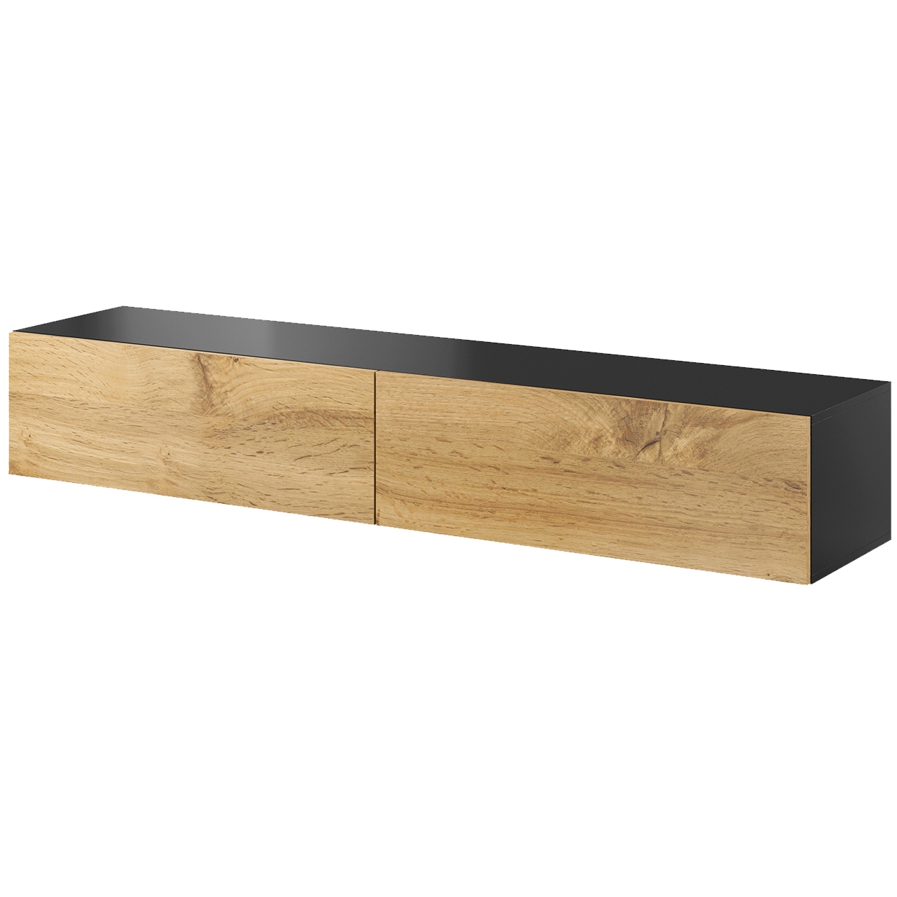 Meblościanka GOVI 1G czarny / dąb wotan - obrazek 3