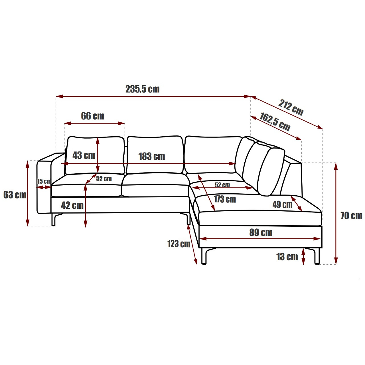 Narożnik ORLEAN VELVET tiffany 19 prawy - obrazek 4