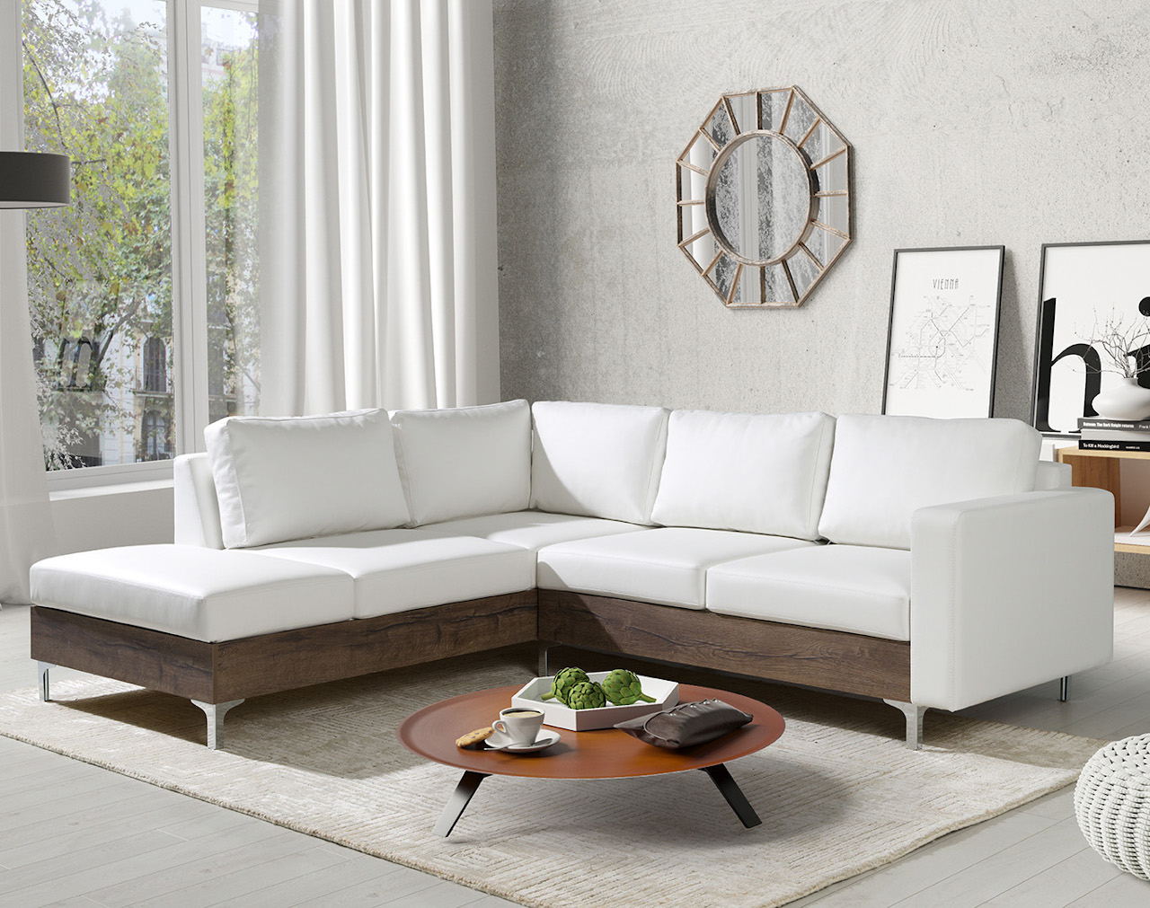 Narożnik ORLEAN WOOD soft 17 / dąb monastery lewy - obrazek 5