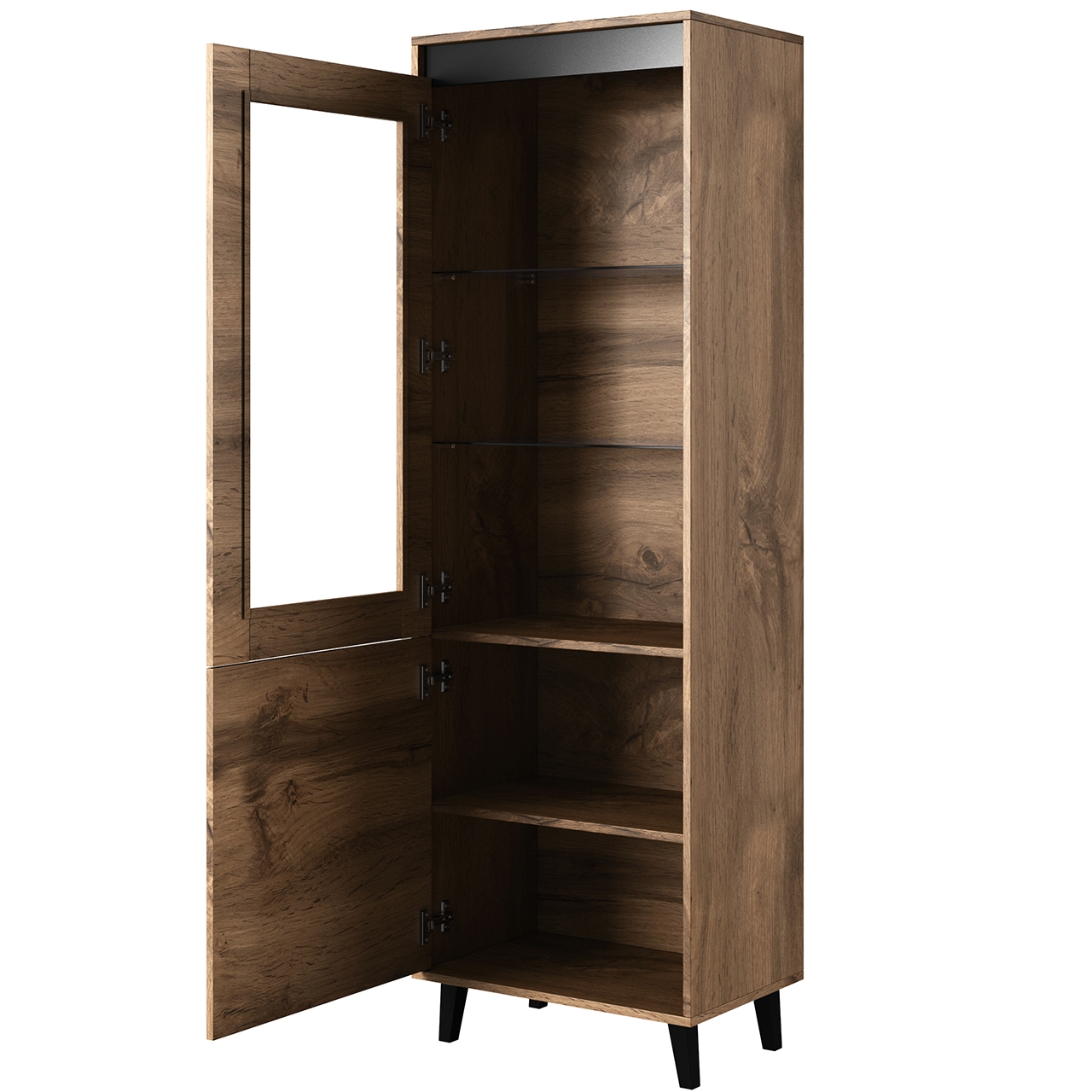 Witryna NORDI dąb wotan / antracyt - obrazek 3