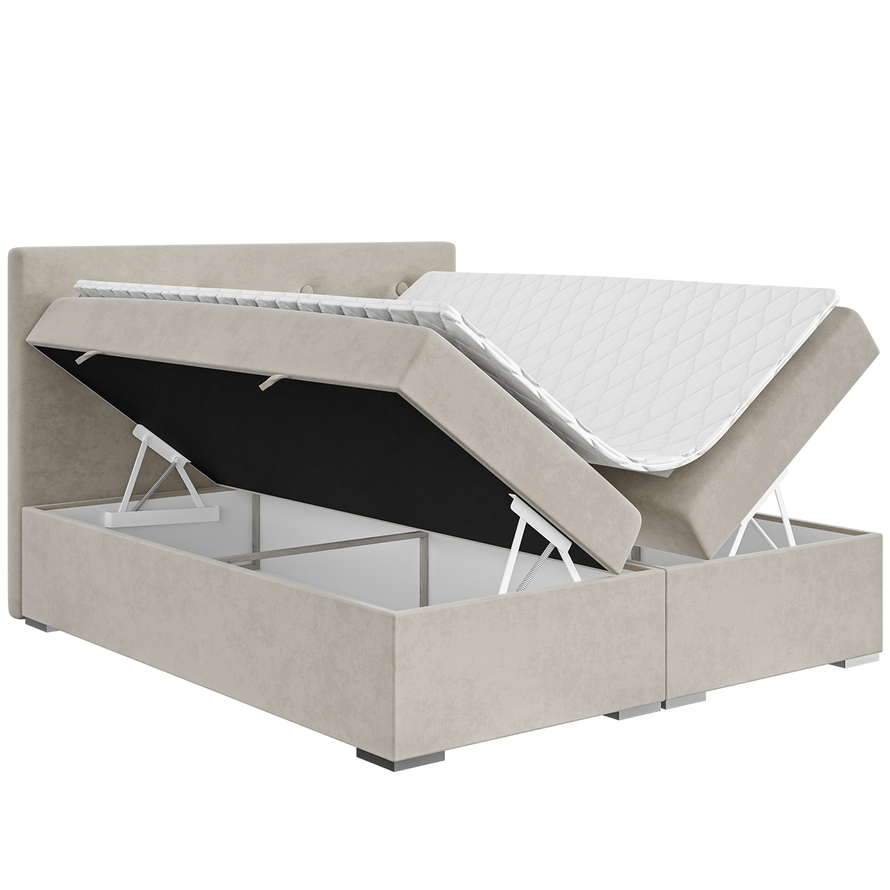 Łóżko kontynentalne POLLY 160x200 magic velvet 2216 - obrazek 3