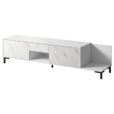 Komoda RTV MARMI biały / marmur biały
