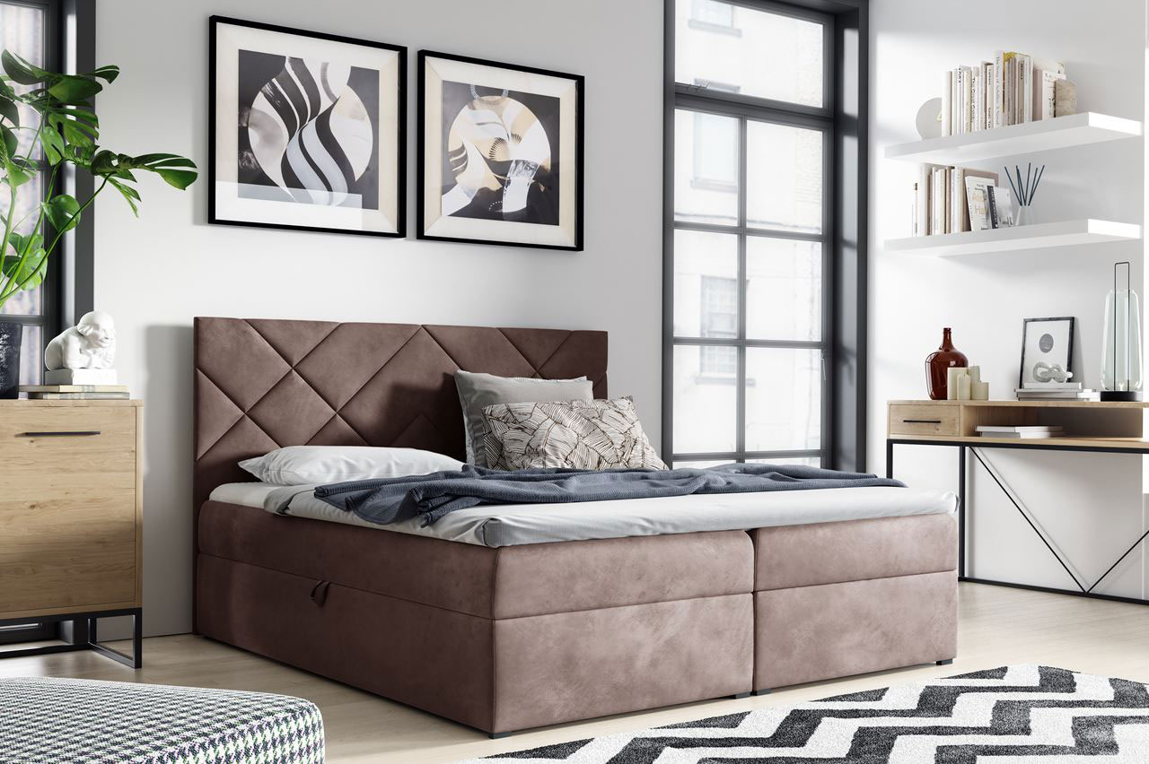 Łóżko kontynentalne PEONIA 160x200 fresh 09 - obrazek 3