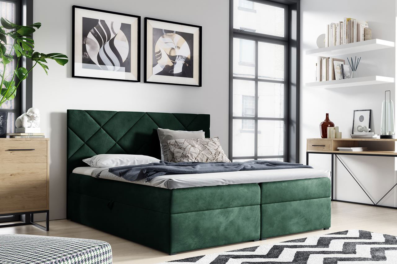 Łóżko kontynentalne PEONIA 200x200 fresh 13 - obrazek 3