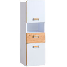 Regał LOREN LR4 biały / dąb nash