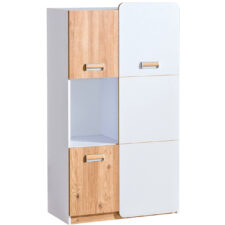 Komoda LOREN LR5 biały / dąb nash