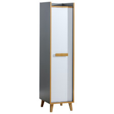 Szafa WERSA W2 antracyt / dąb riviera / biały brylantowy