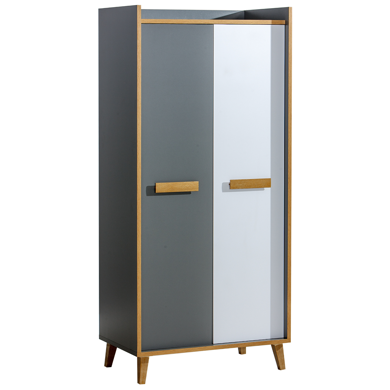 Meble młodzieżowe WERSA 10 antracyt / dąb riviera / biały brylantowy - obrazek 3