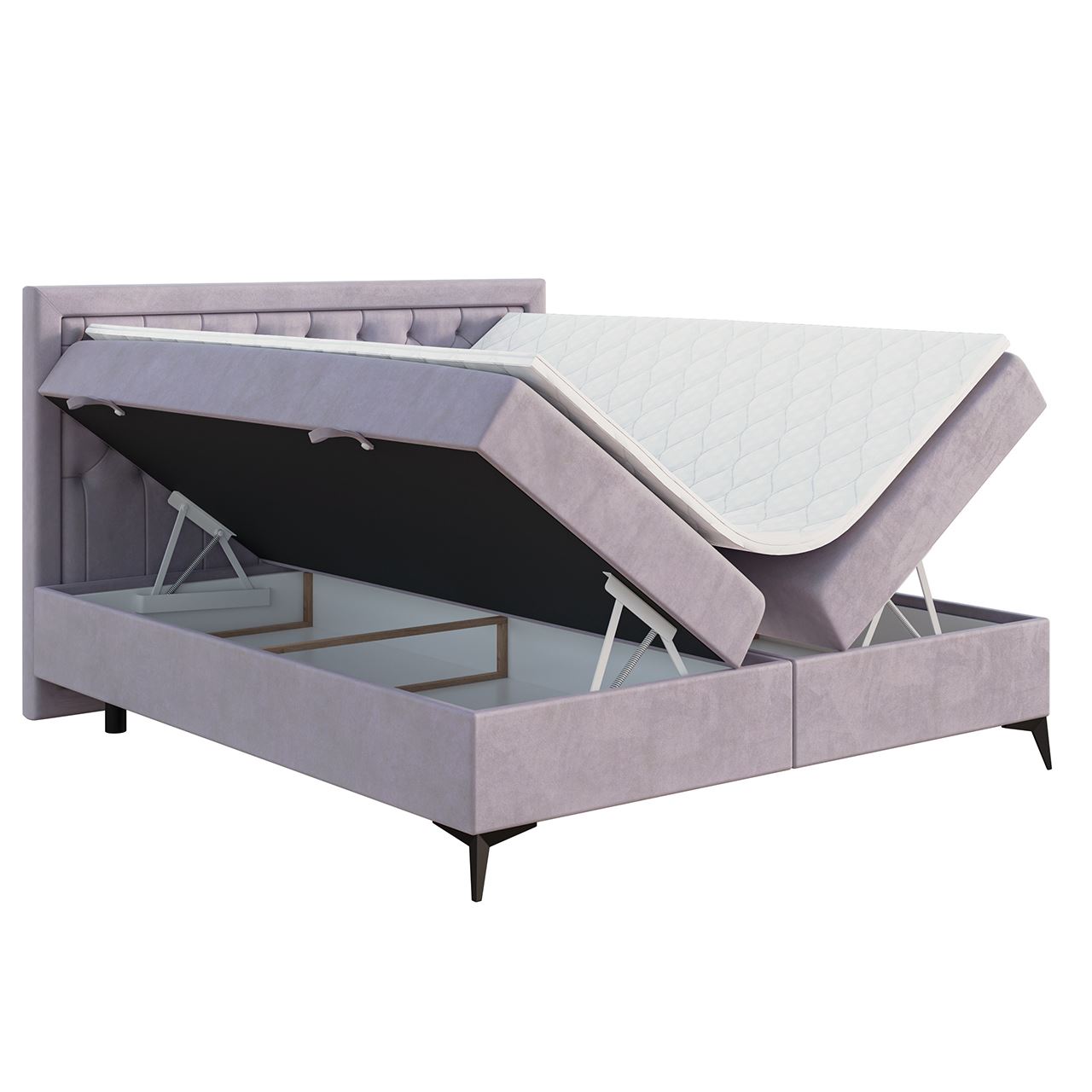 Łóżko kontynentalne LUIGGI 180x200 magic velvet 2215 - obrazek 3