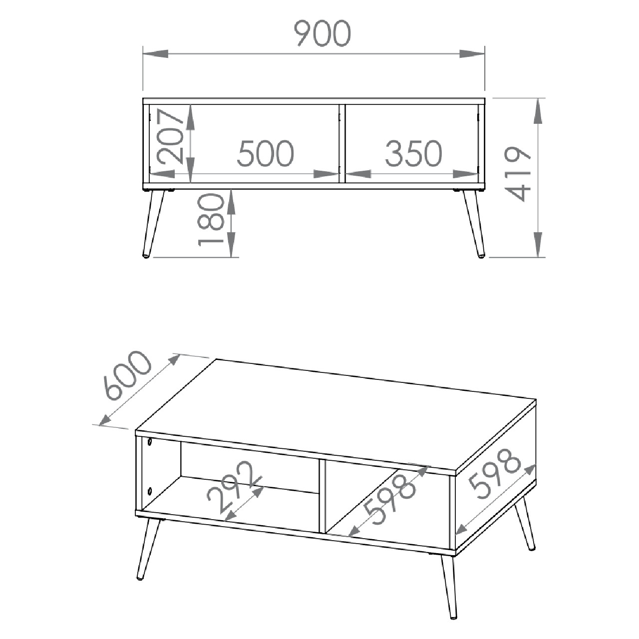 Ława SOLER 07 błękit ciemny - obrazek 5
