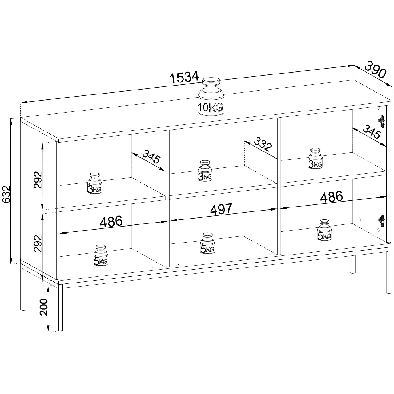 Komoda SANTO 06 kaszmir - obrazek 5