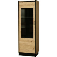 Witryna KIRA 02 dąb artisan / czarny