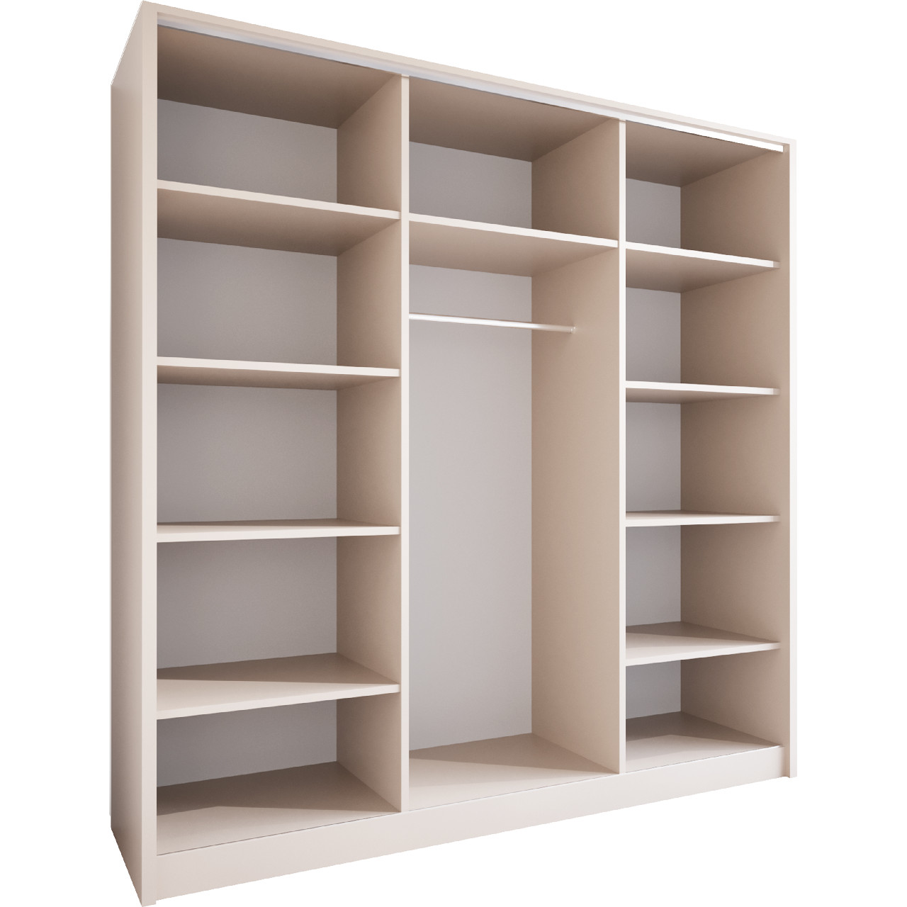 Szafa przesuwna z lustrem ELIA B 200 kaszmir - obrazek 3