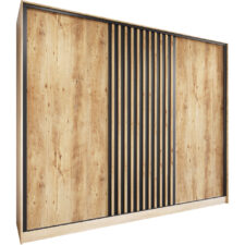 Szafa przesuwna CETI B 270 sonoma / dąb wotan / czarny