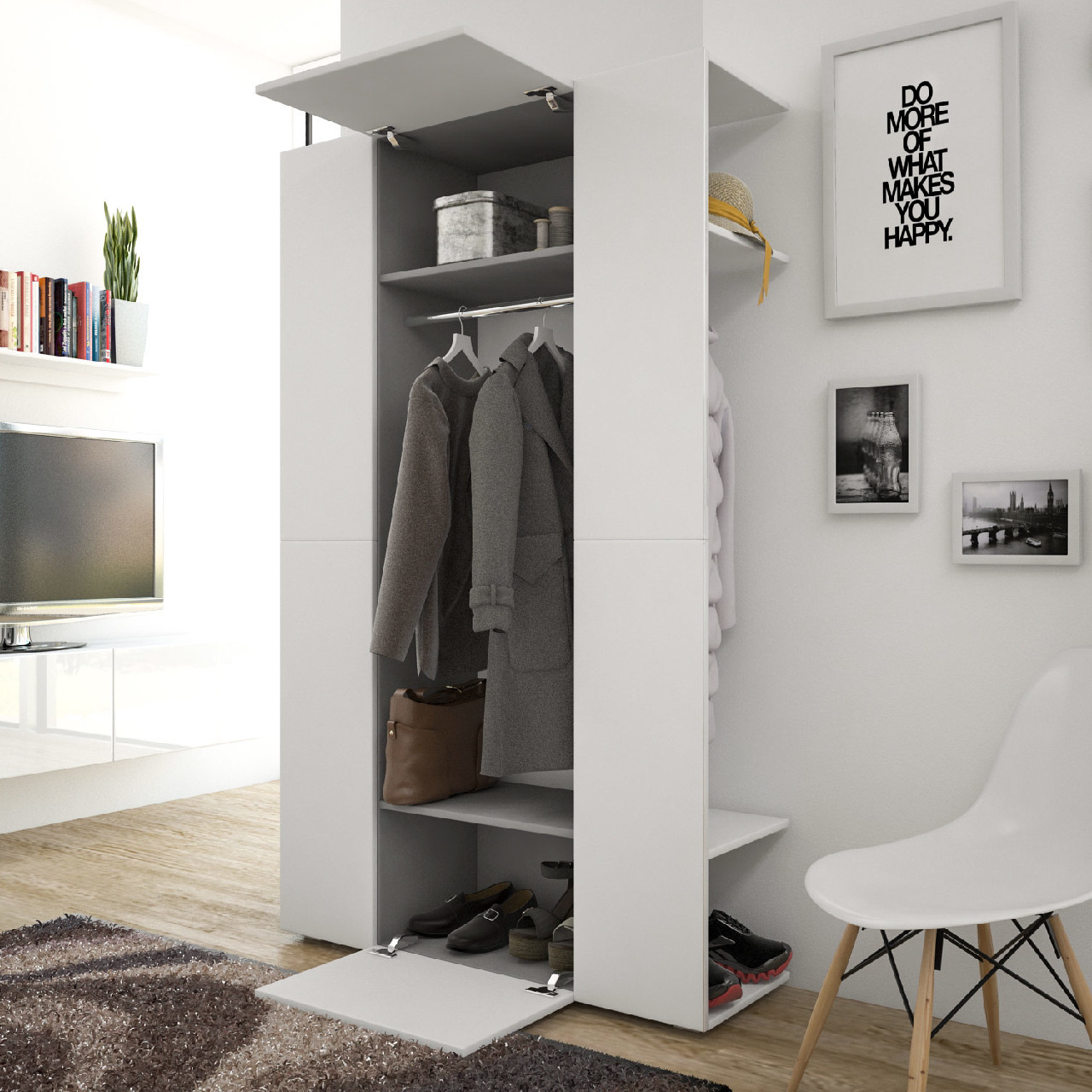 Garderoba CUBE biały - obrazek 4