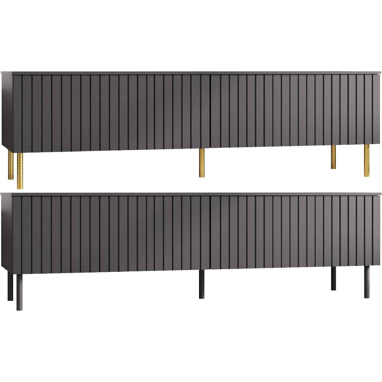 Komoda RTV XEYLO 150 czarna - obrazek 3