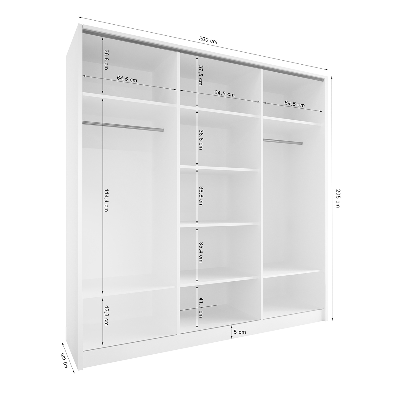Szafa otwarta MERV K2 200 sonoma - obrazek 3
