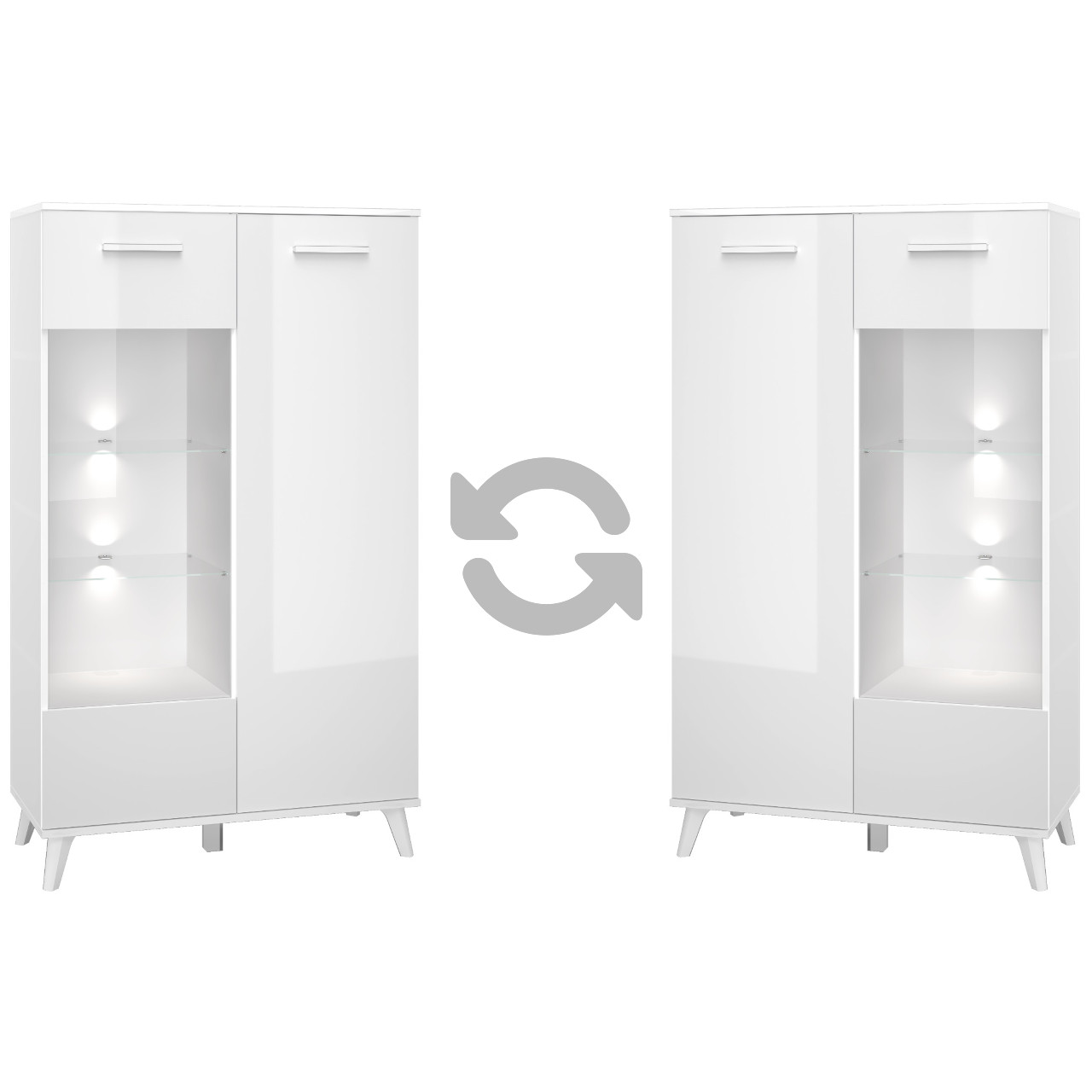 Witryna SHINE 08 biały połysk - obrazek 3