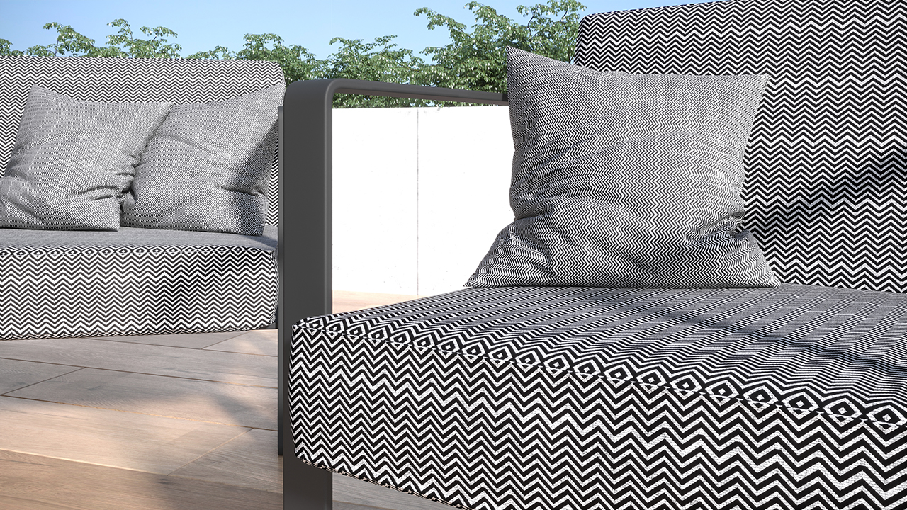 Zestaw mebli ogrodowych 1+3+1 GARDENO cuba 7391 - obrazek 3