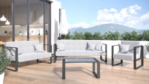 Zestaw mebli ogrodowych 1+2+3 GARDENO portoriko 7189