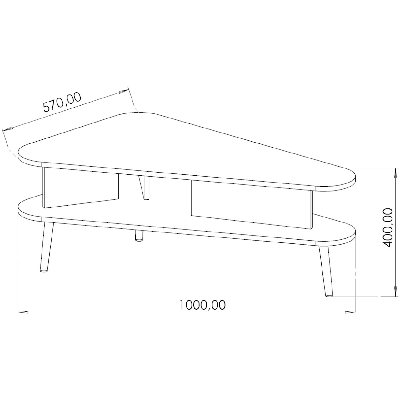 Ława PIMETTI 02 czarny grafit / captains deck - obrazek 4
