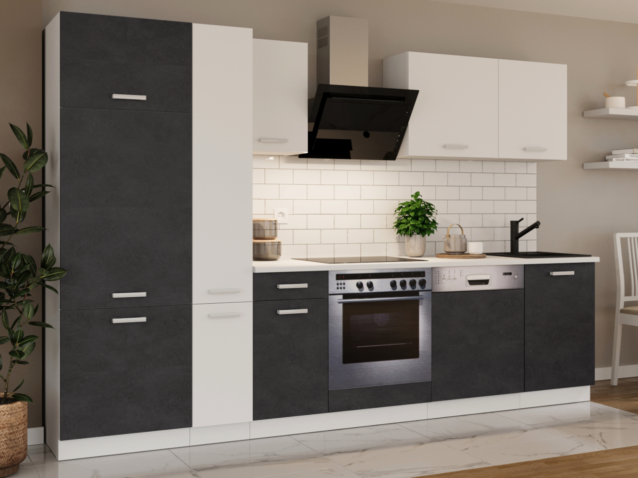 Kuchnia 300 TONIC biały / matera - obrazek 4