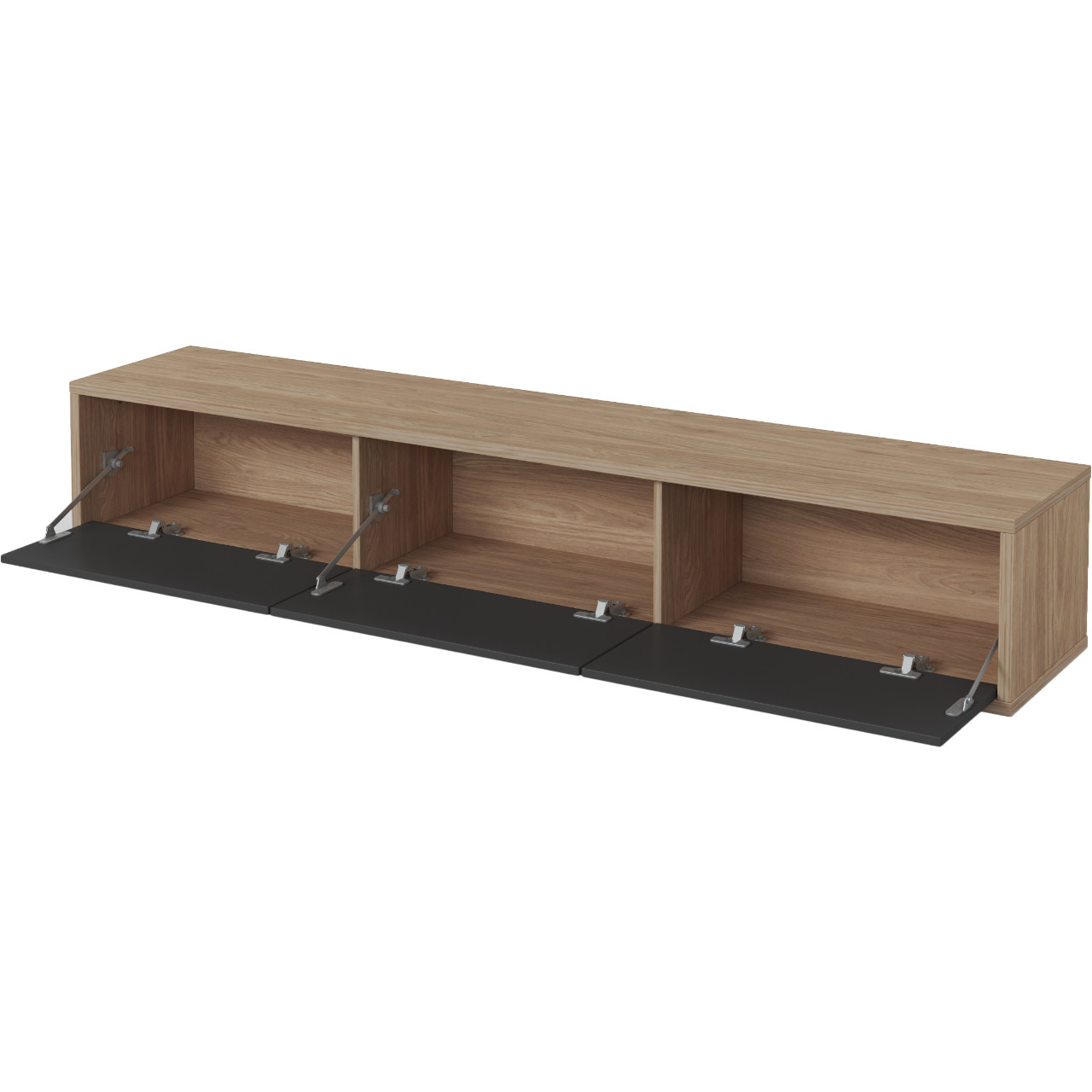 Szafka RTV RIDAF 38 dąb olejowany / antracyt - obrazek 4