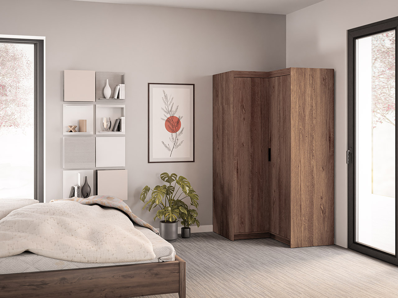 Szafa narożna ELENI 2D dąb lefkas - obrazek 6