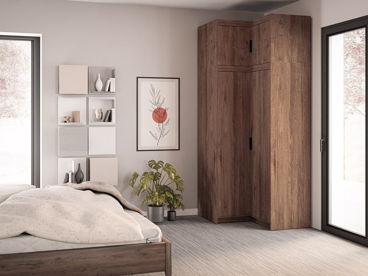 Szafa narożna ELENI 2D dąb lefkas - obrazek 7