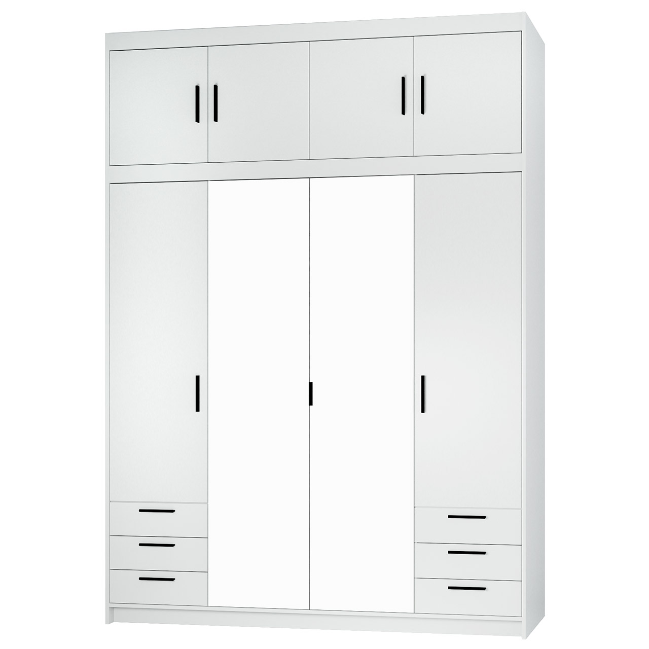 Szafa z lustrem ELENI 4D6S biała - obrazek 5