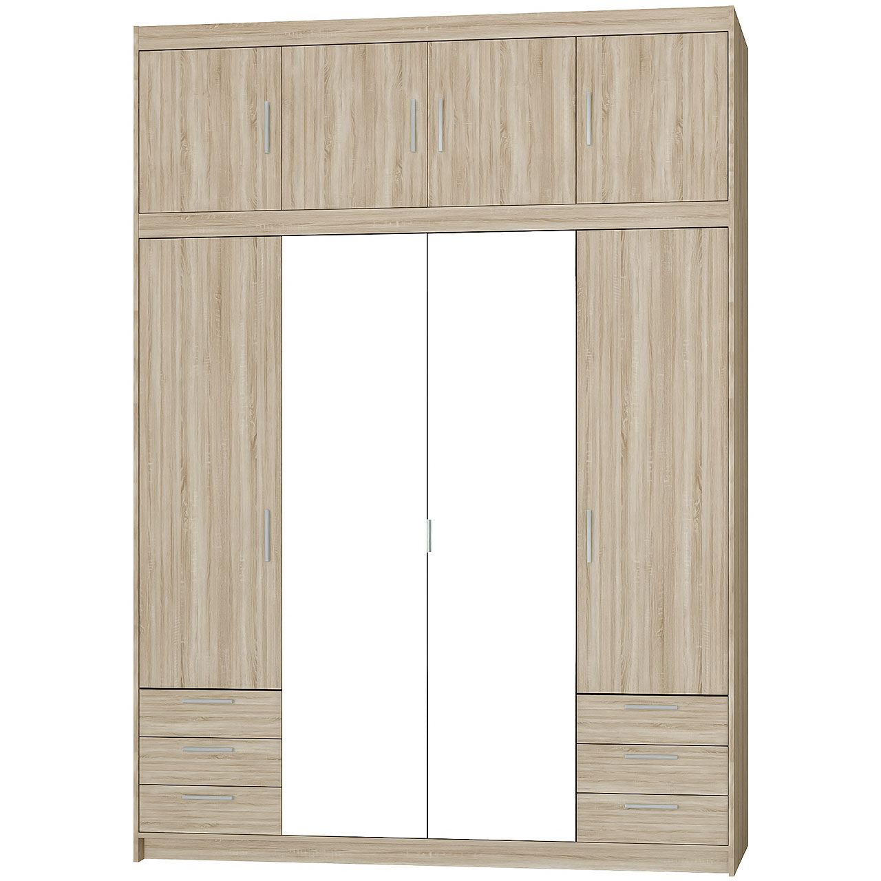 Szafa z lustrem ELENI 4D6S sonoma - obrazek 5