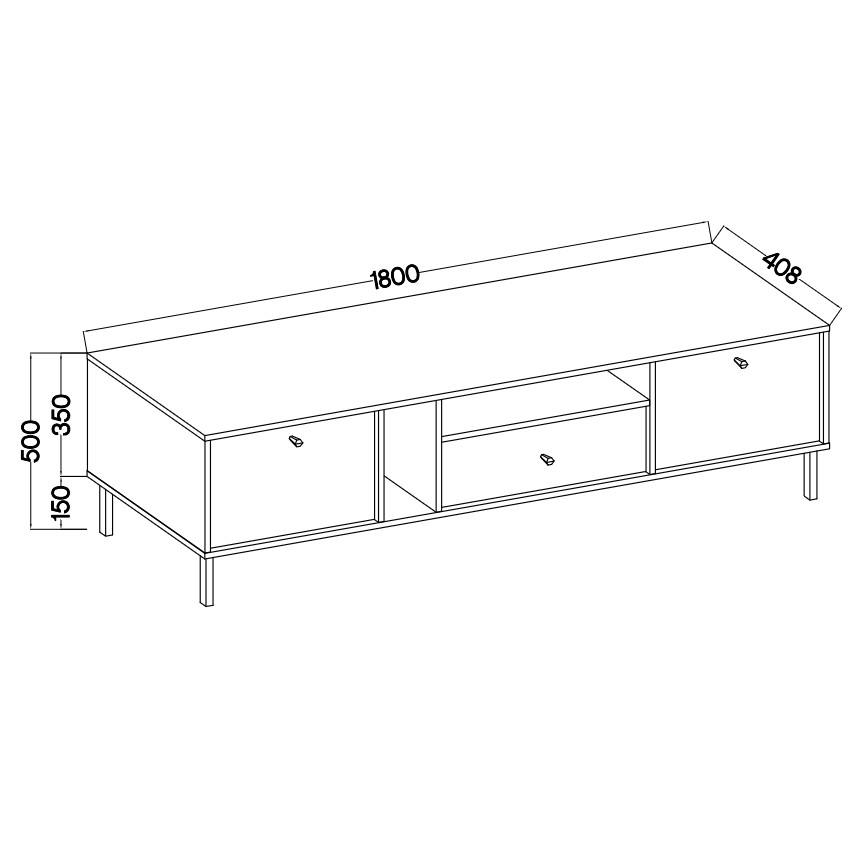Meble do salonu KYOTO 1 eukaliptus - obrazek 4