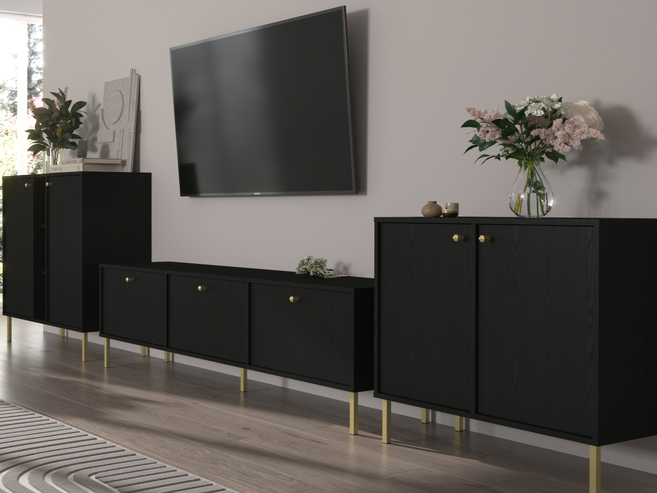 Szafka nocna KYOTO 03 czarny grafit - obrazek 7