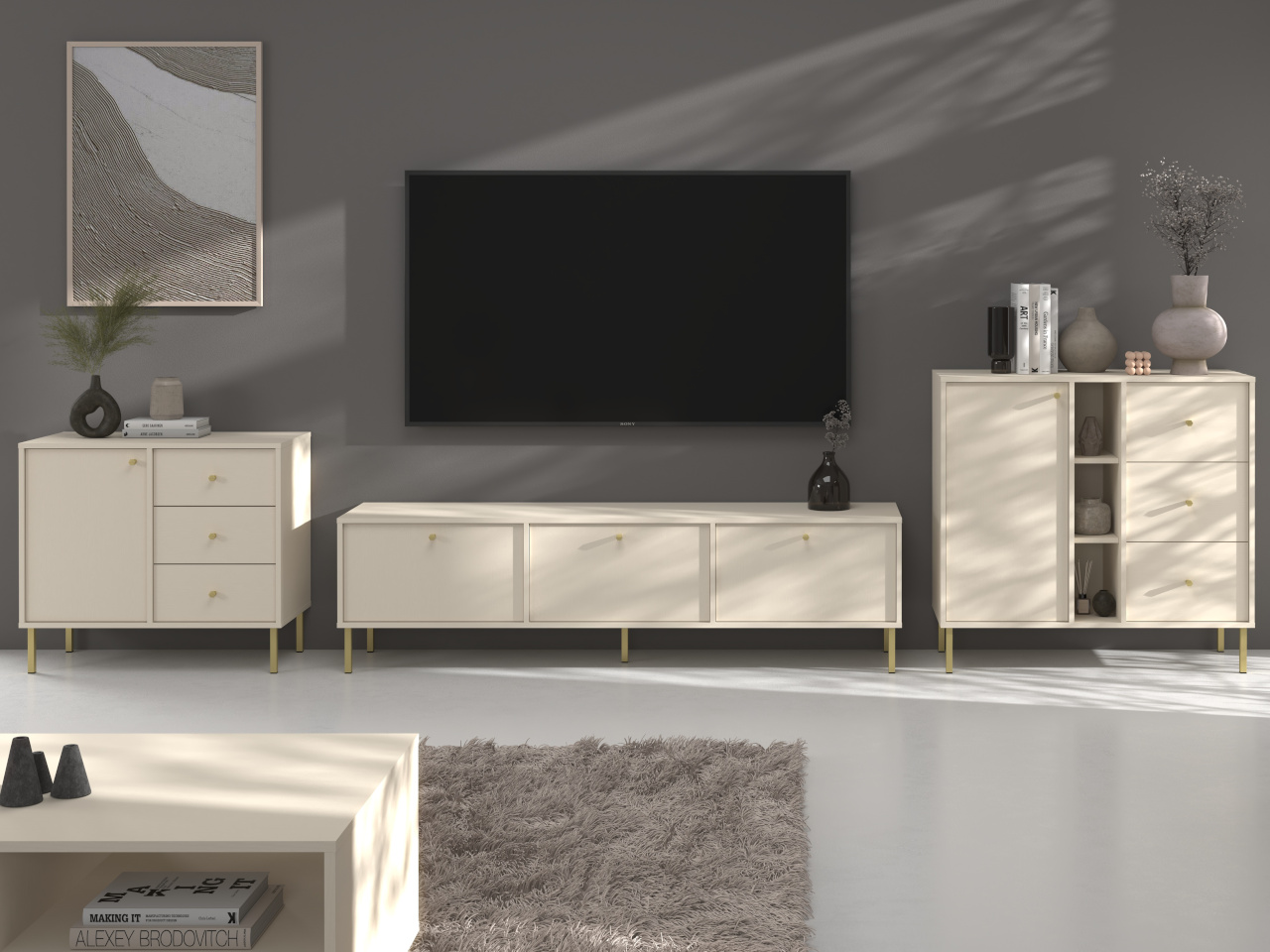 Komoda KYOTO 12 beż piaskowy - obrazek 7