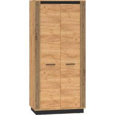 Szafa URSA 03 dąb craft złoty + czarny