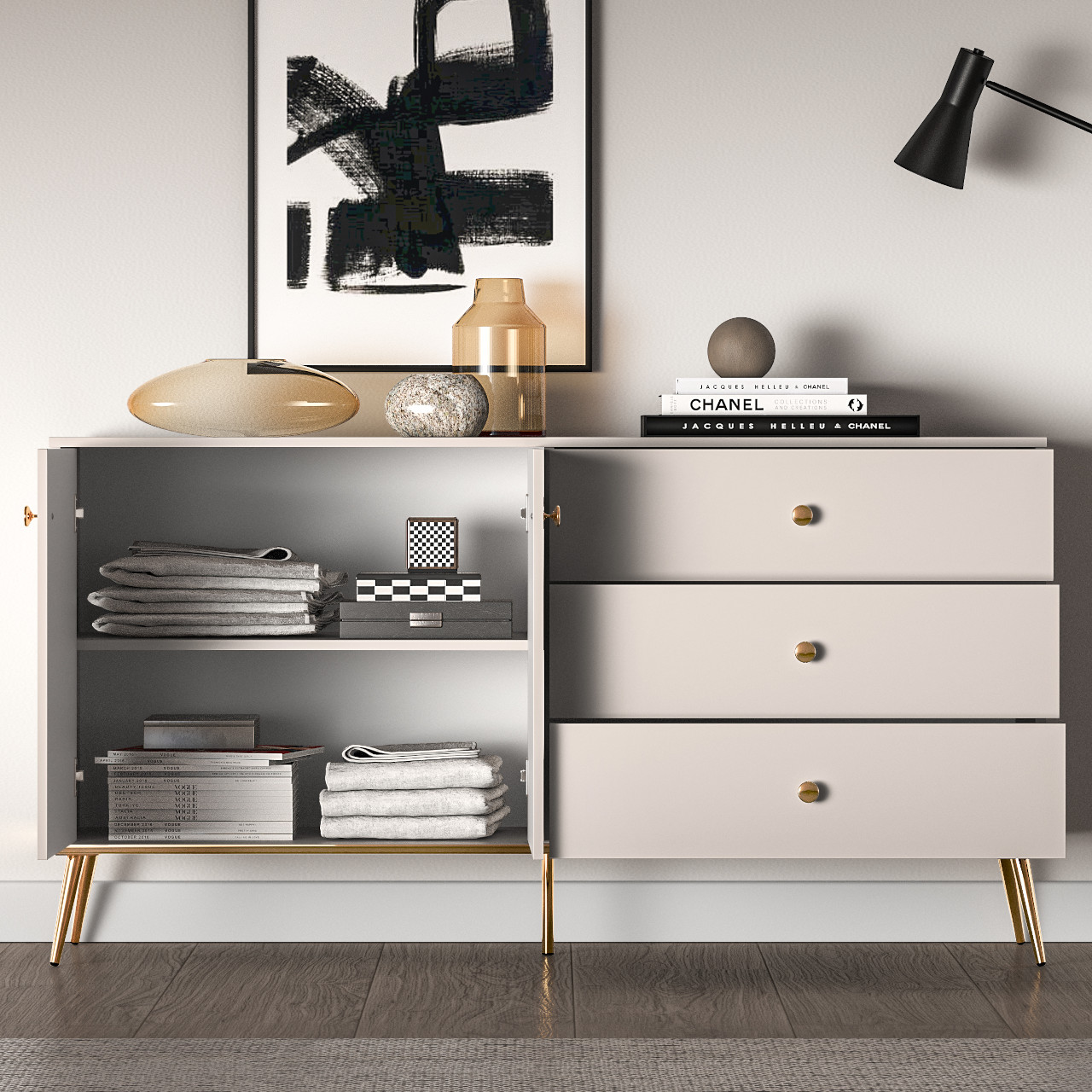 Komoda LESGIN 03 kaszmir - obrazek 6