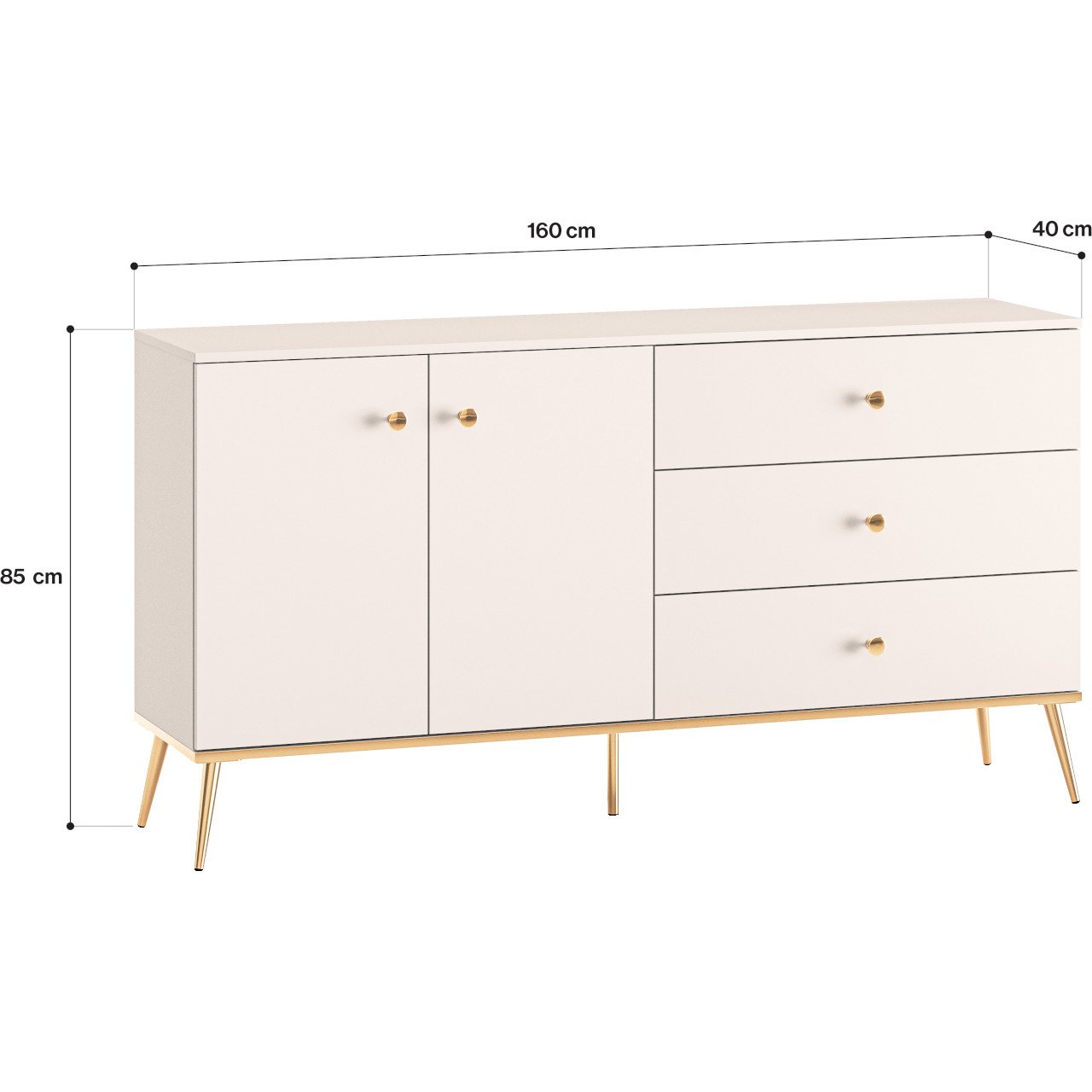 Komoda LESGIN 03 kaszmir - obrazek 7
