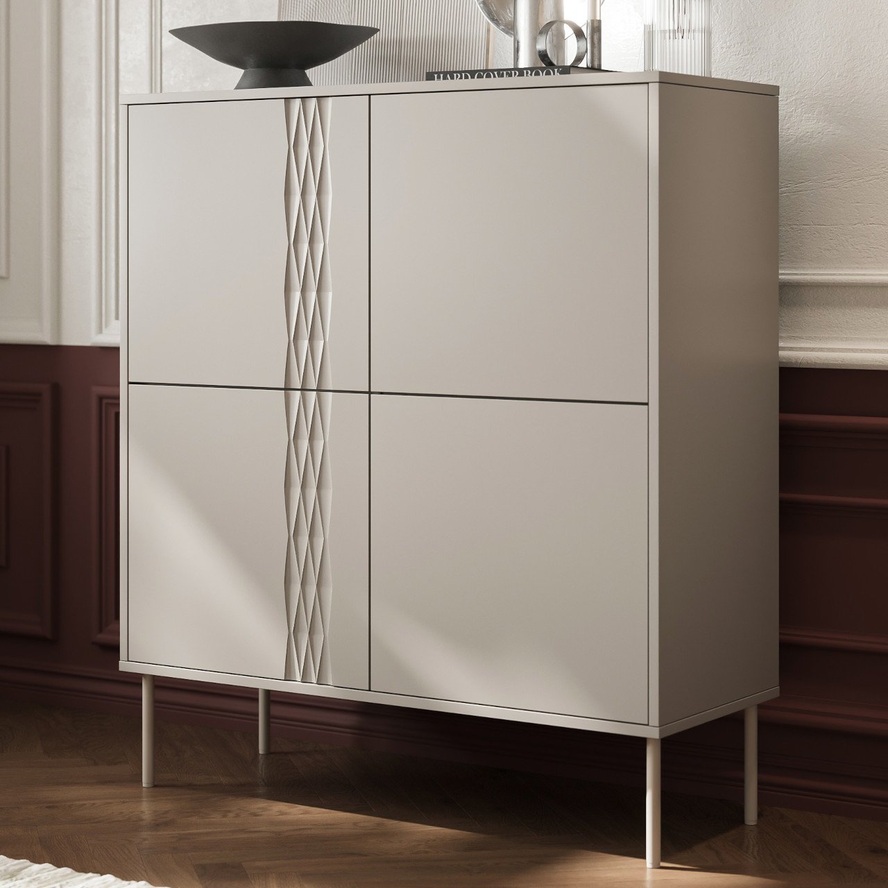 Komoda TIFFANY 4D beż mat - obrazek 5