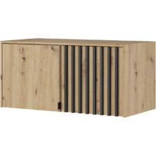 Nadstawka do szafy LAILA 2D dąb artisan / czarny