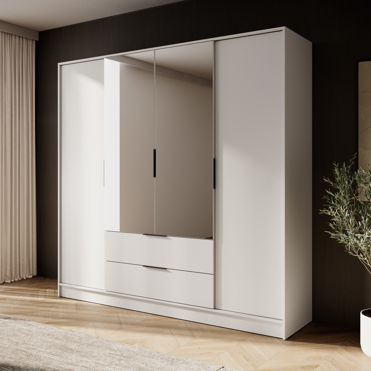 Szafa z lustrem CARLY B kaszmir - obrazek 5