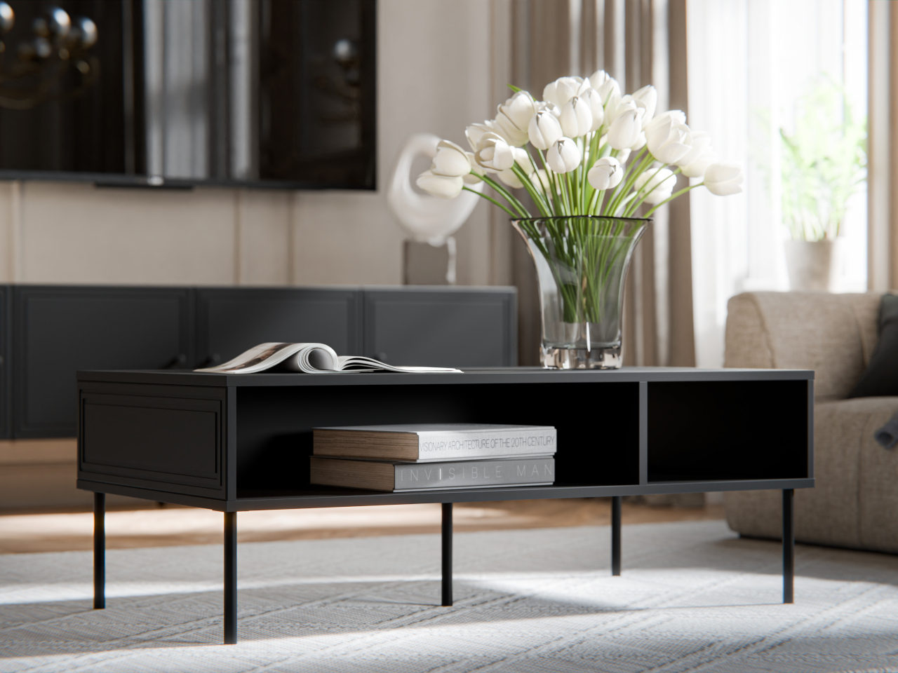 Ława LAZZO BIS czarny mat - obrazek 4