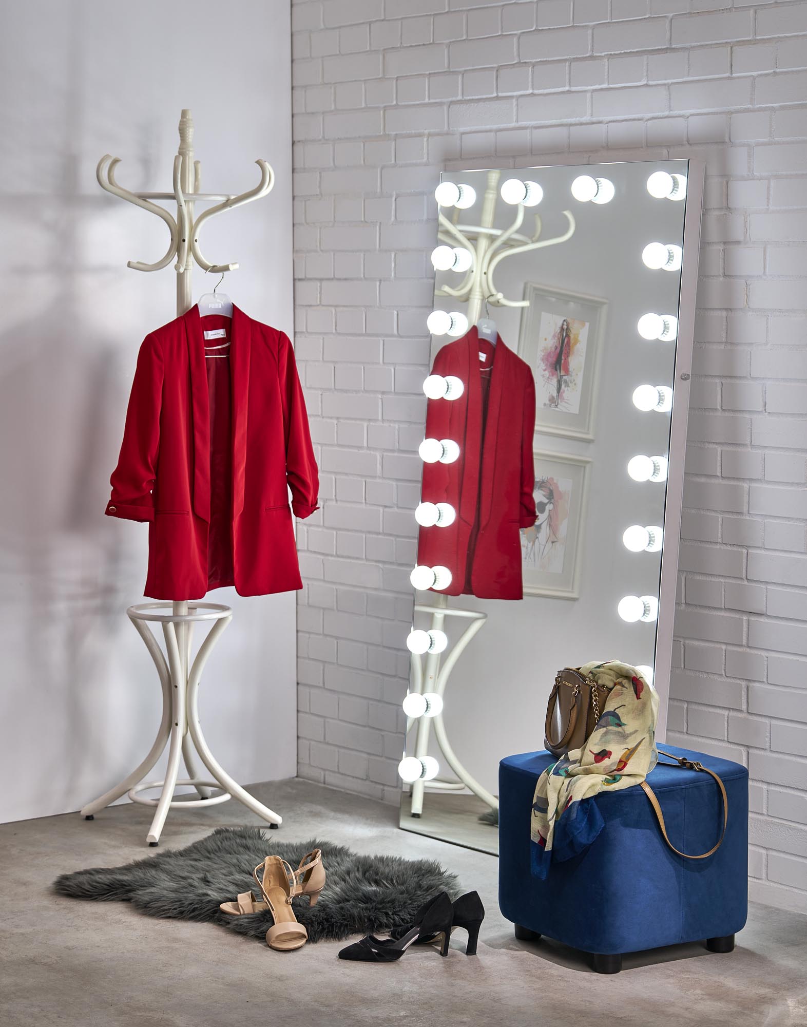 PEARL lustro stojące z oświetleniem LED - obrazek 8