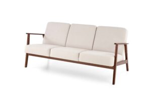 MILANO 3S sofa - jasny beżowy tap. Castel 04