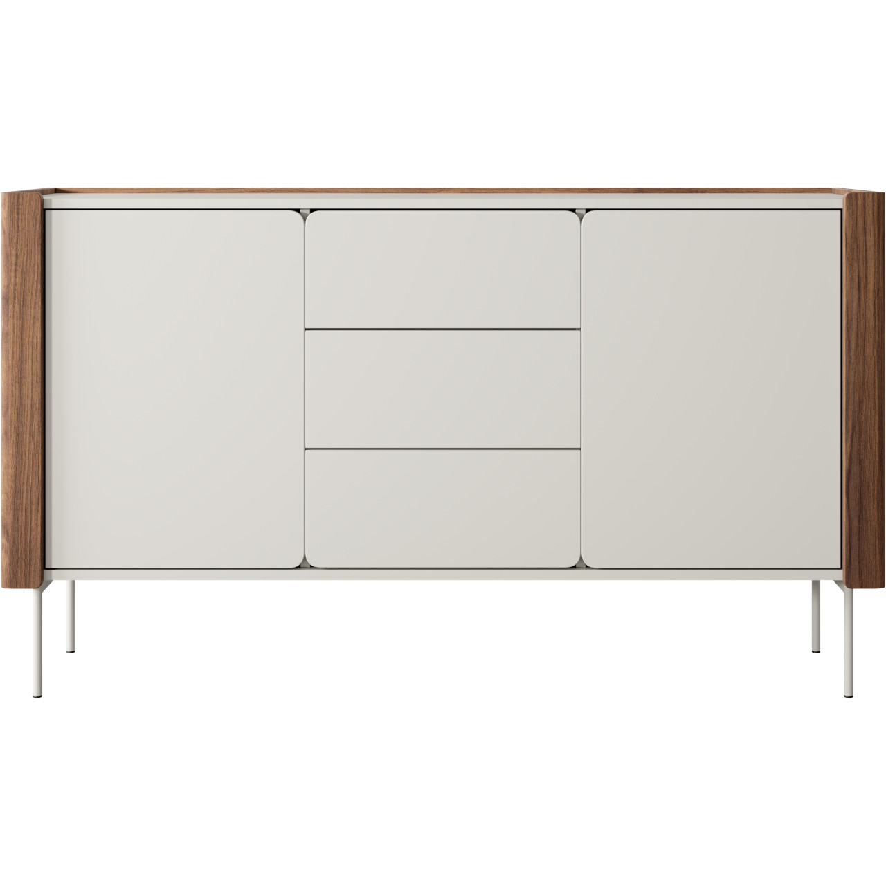 Komoda COLLAR 02 orzech warmia / kaszmir - obrazek 3