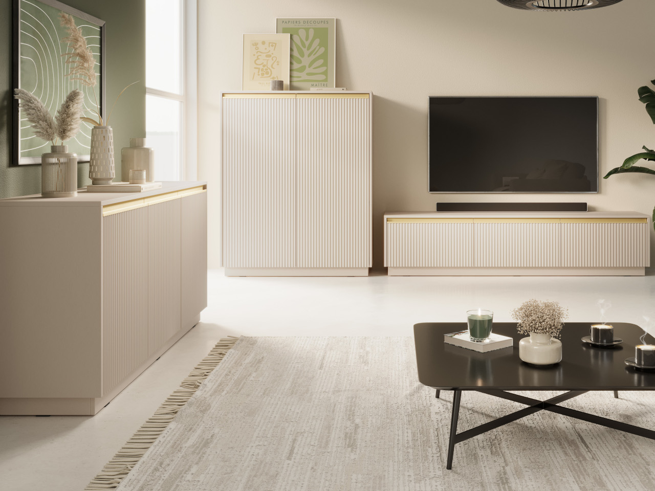 Komoda CROWN 04 beż piaskowy - obrazek 6