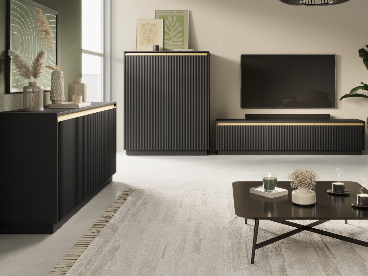 Szafka nocna CROWN 05 czarny - obrazek 7