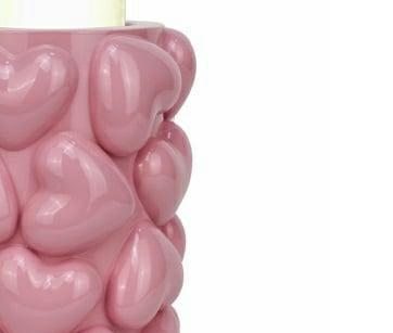 RICHMOND świecznik EMEL HEARTS L różowy - obrazek 3